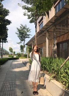 Maxi xô trắng