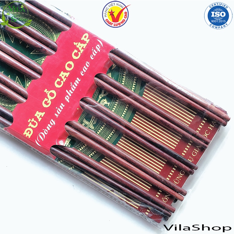 Đũa Gỗ Cẩm Lai Cao Cấp, Combo 10 Đôi Đũa Cẩm Khảm Đá Thiên Duy - Hàng Việt Nam Chất Lượng Cao Bền Đẹp Tiện Lợi