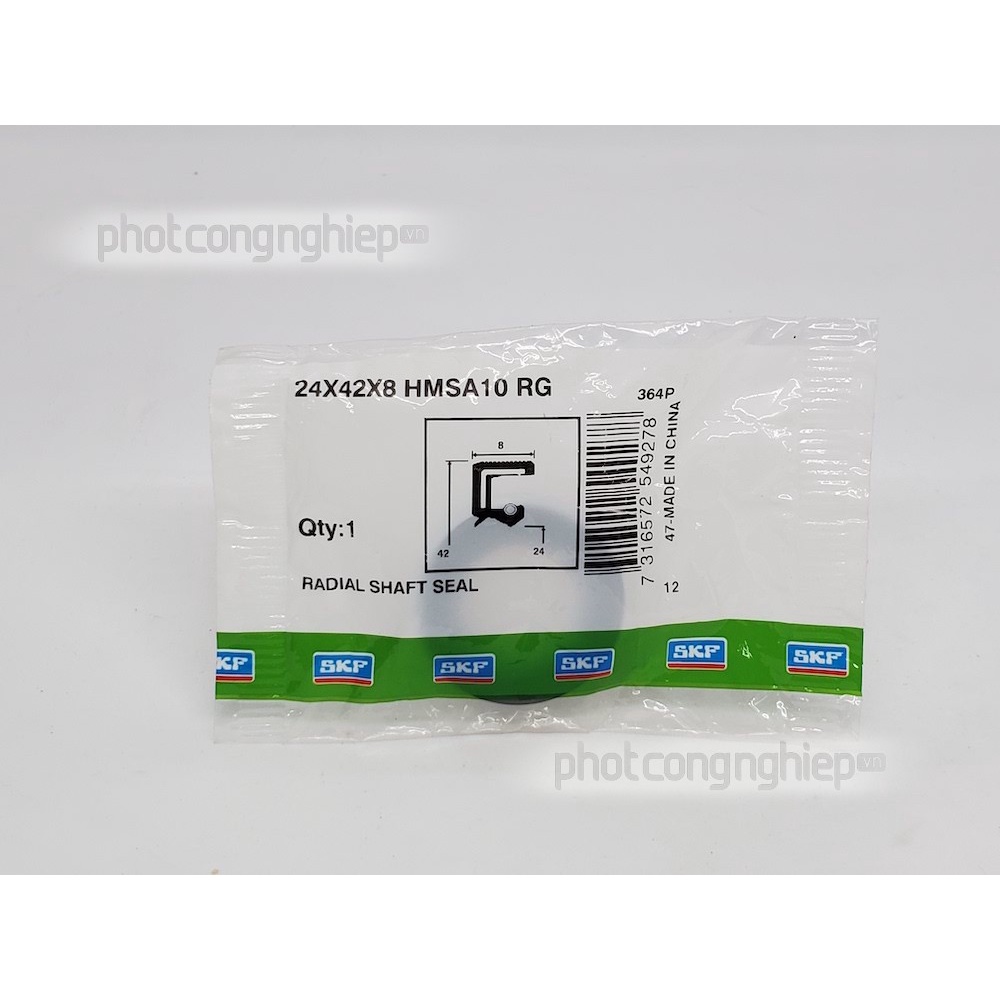 Phớt 24x42x8 HMSA10 RG SKF chính hãng - Phớt chặn dầu SKF