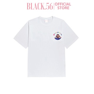 Áo thun nữ ADLV MINI DONUTS BOY 2 , áo thun unisex form rộng tay lỡ oversize chất hè , BLACK56 M9