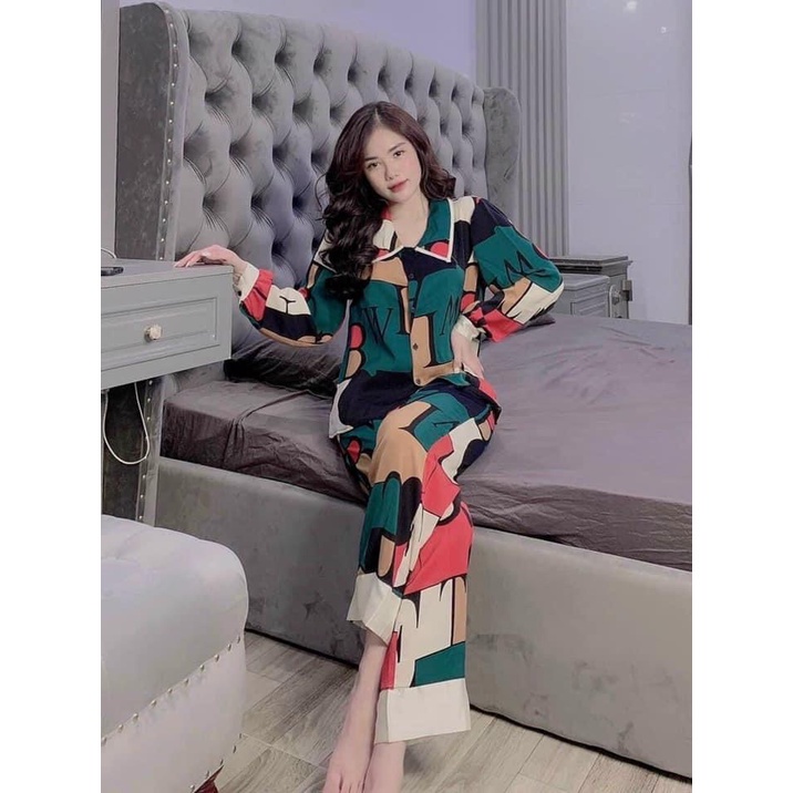 Bộ đồ Pijama lụa Cánh Dơi Áo Cộc Quần Dài - vải lụa mango cao cấp, mềm mại, thoáng mát - [Hàng Cao Cấp] - 𝑴𝑰𝑵𝑺𝑯𝑶𝑷 | BigBuy360 - bigbuy360.vn