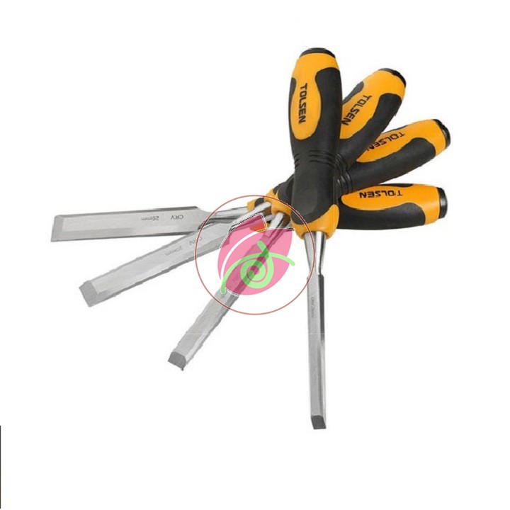 Bộ 4 Đục Cán Nhựa Tolsen 25384 6,13,19,25mm