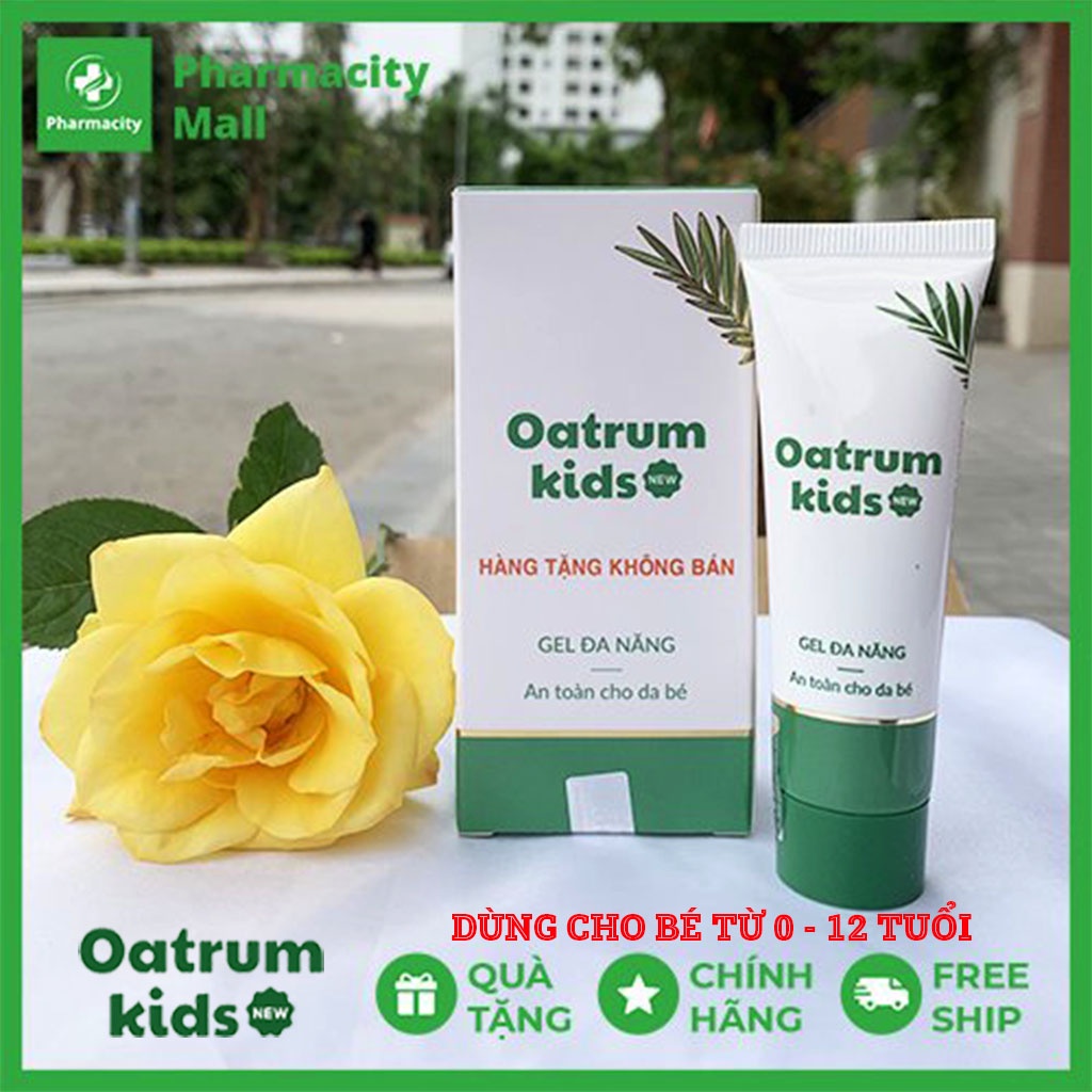 Gel bôi da đa năng bé Oatrum Kids New - Hết trầy xước, rách da, bỏng, hăm da, muỗi côn trùng đốt - 20g