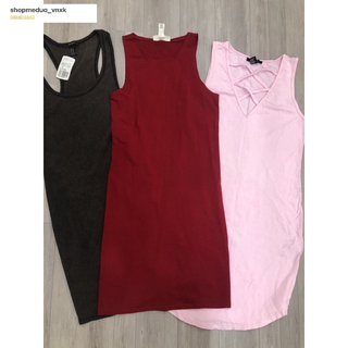 váy nữ dáng ôm, đầm ôm body cotton f21