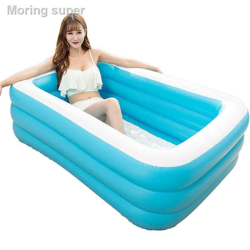 Bồn Tắm Bơm Hơi Dày Dặn Toàn Bộ Cơ Thể Gấp Gọn Tiện Dụng Cho Người Lớn | BigBuy360 - bigbuy360.vn