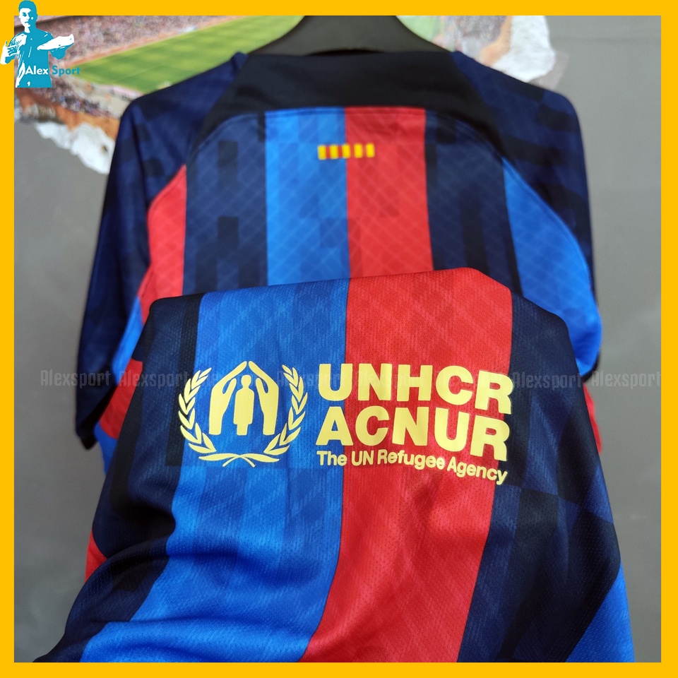 LOGO THÊU Bộ Quần Áo Bóng Đá CLB Barca Sân Nhà 22-23 Bản Đẹp - Alex Sport