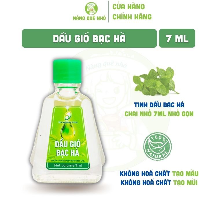 Dầu Gió Bạc Hà Thơm Dịu Thông Mũi Giảm Say Xe The Moshav Farm