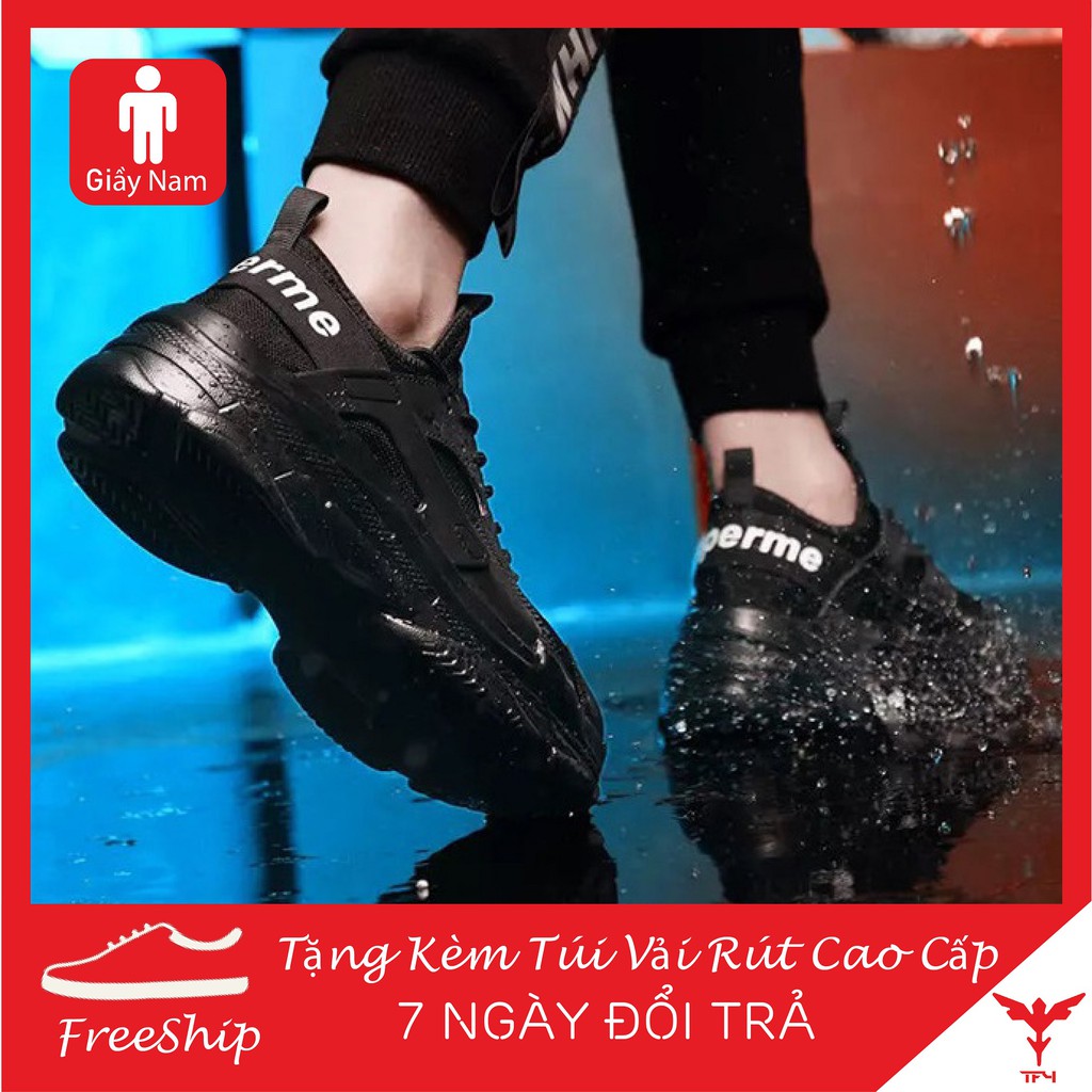 RẺ VÔ ĐỊCH - Giầy Sneaker Nam chạy bộ+Túi đựng giầy vải rút cao cấp