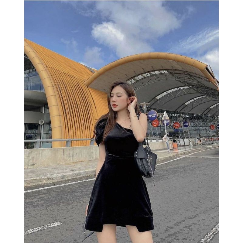ĐẦM KIỂU LỆCH VAI PHỒNG