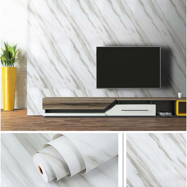 Decal giấy dán tường ĐÁ SỌC THẲNG MỚI khổ 45cm keo sẵn