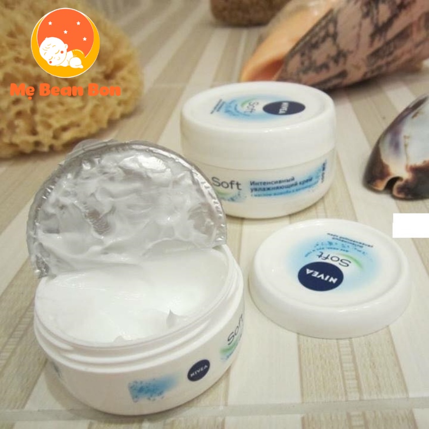 KEM DƯỠNG ẨM TOÀN THÂN NIVEA  SOFT MOISTURIZING CREAM 200ML trắng da của Đức cho da nhạy cảm bong tróc mùa đông tránh nẻ