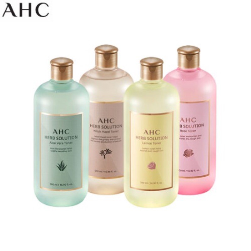 500ml Nước hoa hồng AHC Herb Solution Toner