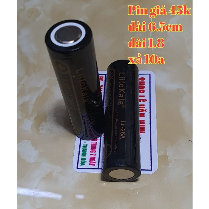 Cell pin litokala 18650 dung lượng 2600mah