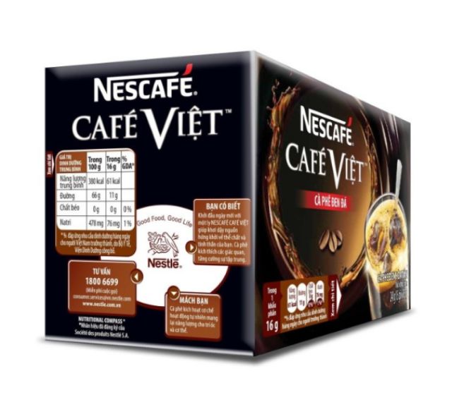 Nescafé Café Việt Cà Phê Đen Đá