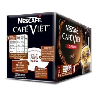 Nescafé Café Việt Cà Phê Đen Đá (Hộp 15 gói x 16g)
