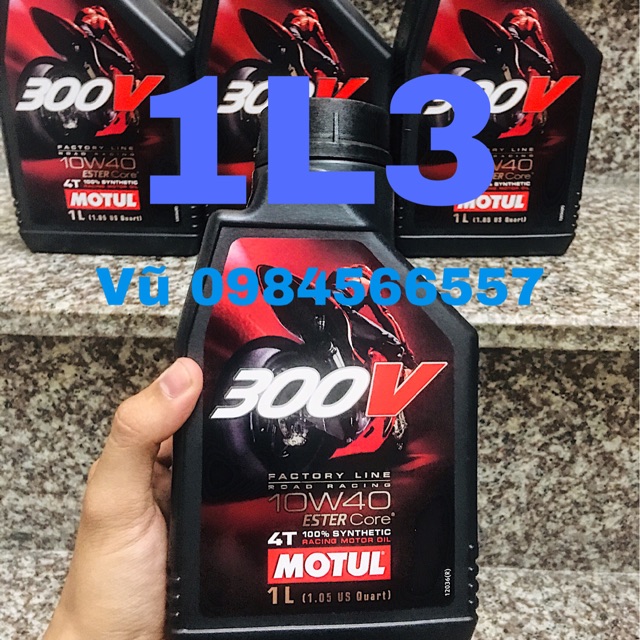 Dầu Nhớt Tổng Hợp Cao Cấp MOTUL 300V 3 Lớp Pháp ( 1L3 )