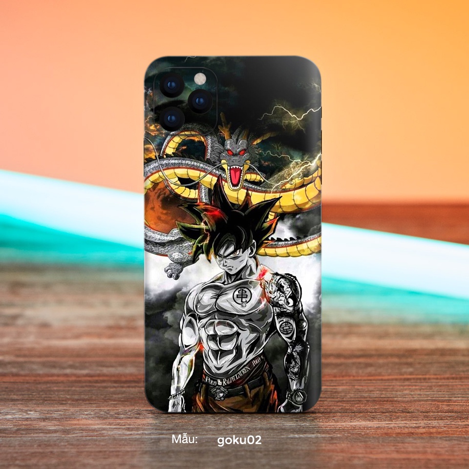 Dán Skin điện thoại hinh SonGoku, Cho Iphone 6/ 7/ 8/ X/ XS/ XS Max/ 11/ 11 Pro Max Và Các Dòng Máy Android