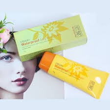 [L&amp;V] Kem Chống Nắng Cellio Waterproof Daily Sun Cream SPF 50 PA+ - Chống Nắng, Kháng Khuẩn,Mềm Mịn Làn Da