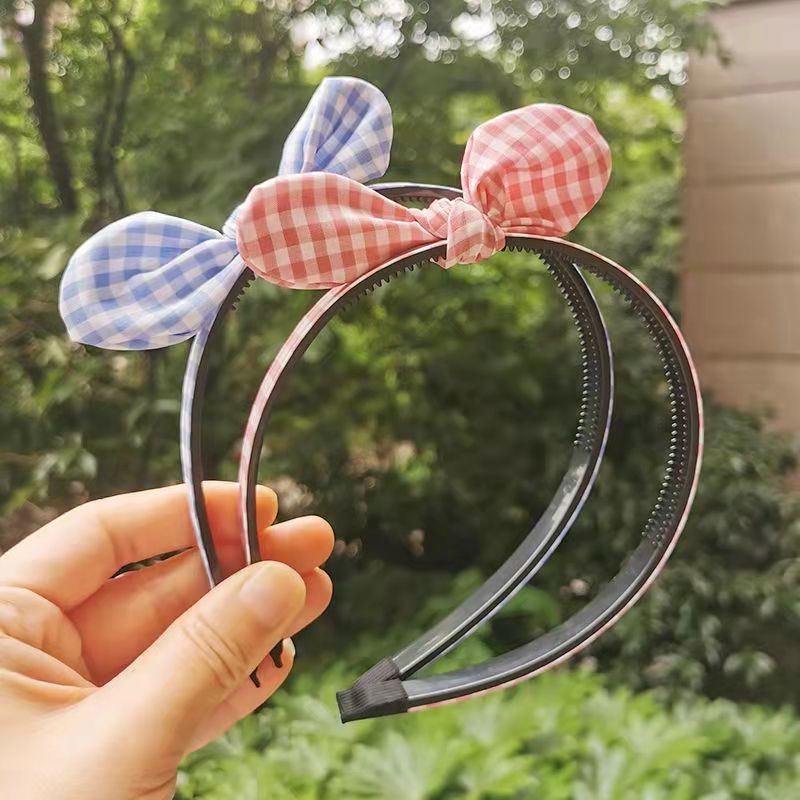 Băng Đô Tai Thỏ Chống Trượt Có Răng Phong Cách Hàn Quốc Cho Bé Gái