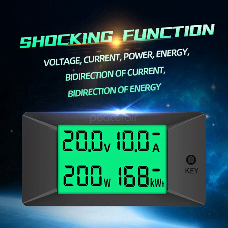 Thiết Bị Kiểm Tra Dung Lượng Pin Kỹ Thuật Số PZEM-025 DC 300v 50A