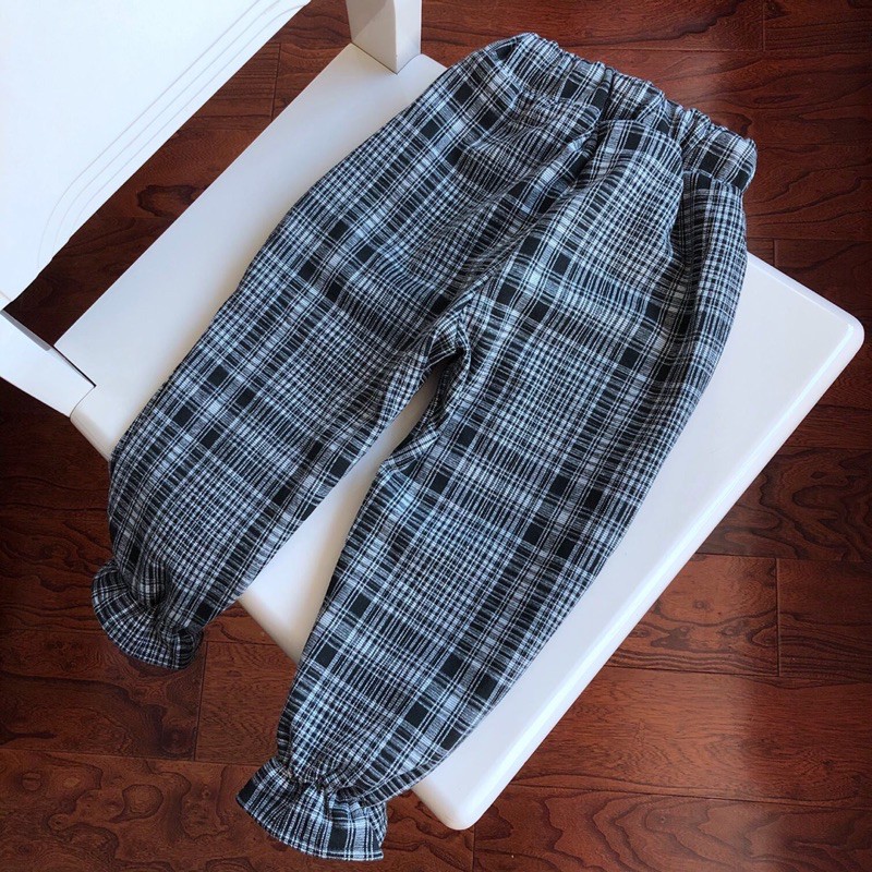 Quần dài bé gái 5-11 tuổi vải cotton lớp bông ấm áp