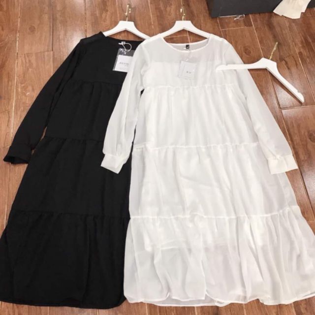 [TẶNG MÃ GIẢM GIÁ 20K ] VÁY BABYDOLL TẦNG XÒE TAY DÀI CỰC XINH CHO TEEN | BigBuy360 - bigbuy360.vn