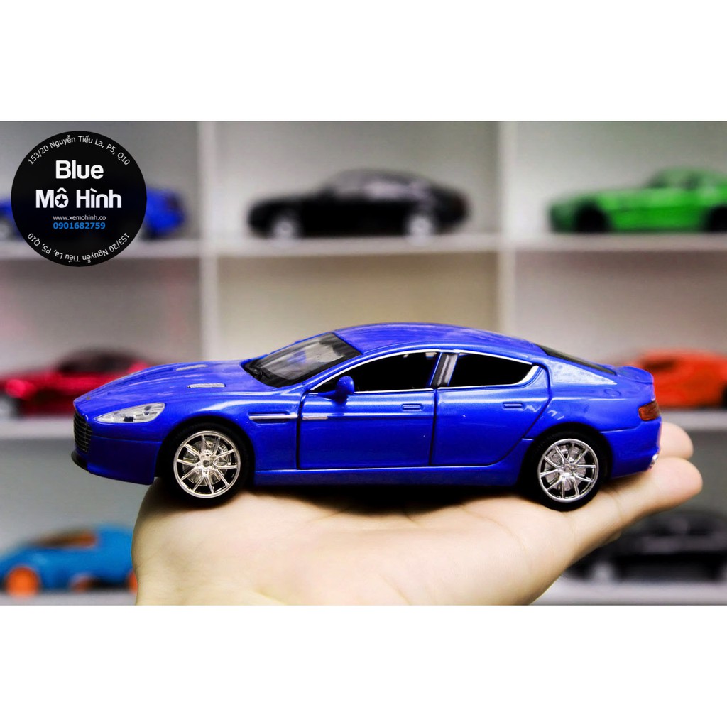 Blue mô hình | Xe mô hình Aston Martin Rapide tỷ lệ 1:32 mở hết cửa