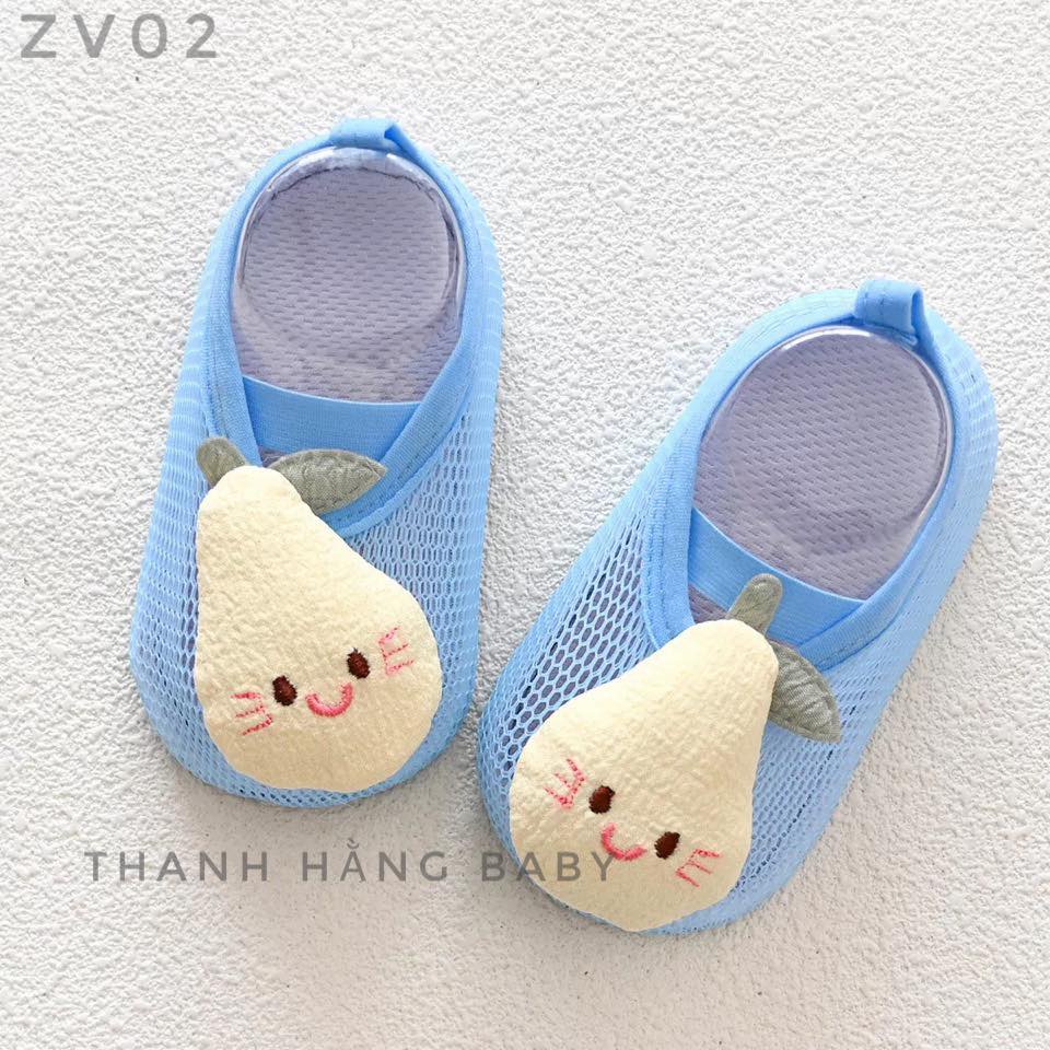 Giày Tập Đi, Giày Trẻ Em Lưới Thông Hơi Cho Các Bé Thanh Hằng Baby 10 Đến 12 Cm