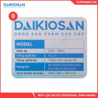 MÁY LỌC NƯỚC ĐẶT GẦM DAIKIOSAN DSW-44009D