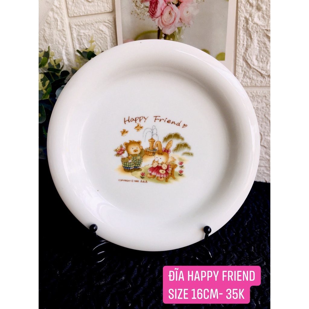 GỐM NHẬT - BỘ ĐĨA HOẠT HÌNH CUTE