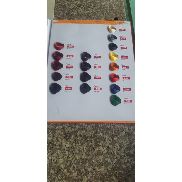 Bảng màu nhuộm tóc Osaka