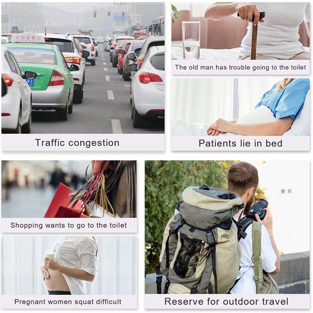 Bộ 4 Túi Đi Vệ Sinh Khẩn Cấp Di Động Dung Tích 700Ml Tiện Dụng