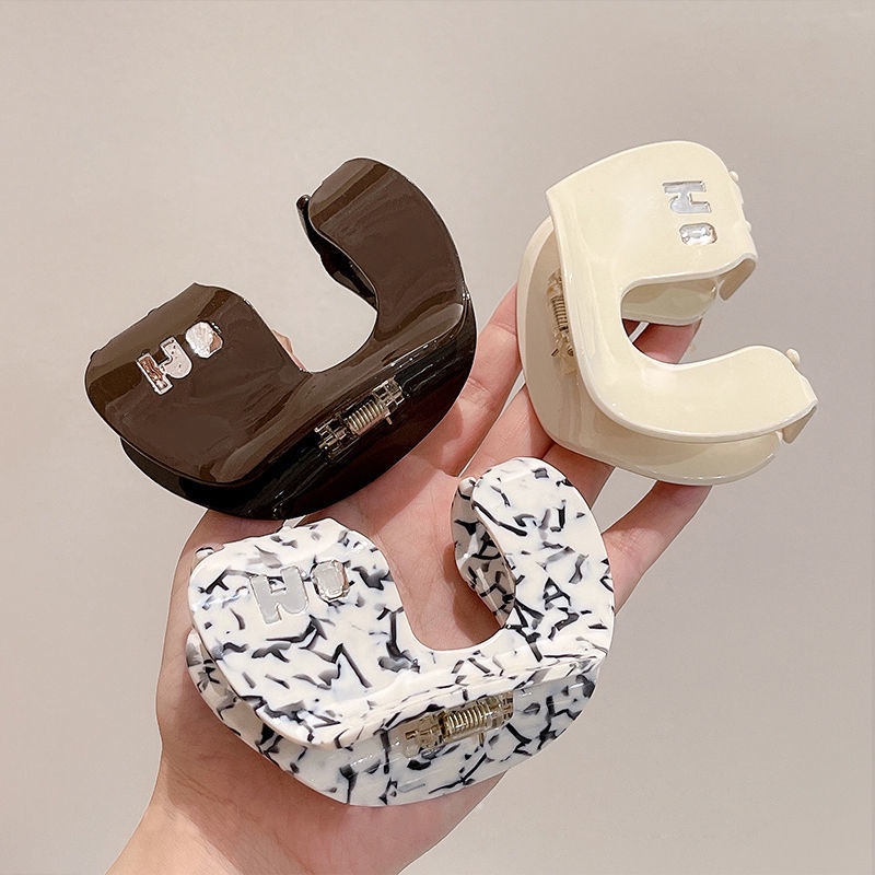 Kẹp Tóc Màu Sắc Cà Phê / Xanh Lá Phong Cách Hàn Quốc Xinh Xắn