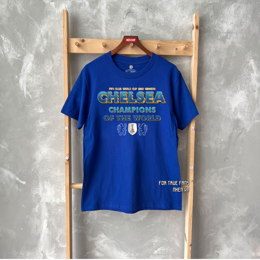 ÁO THUN THỜI TRANG CLB BÓNG ĐÁ CHELSEA VÔ ĐỊCH CLUB 2021