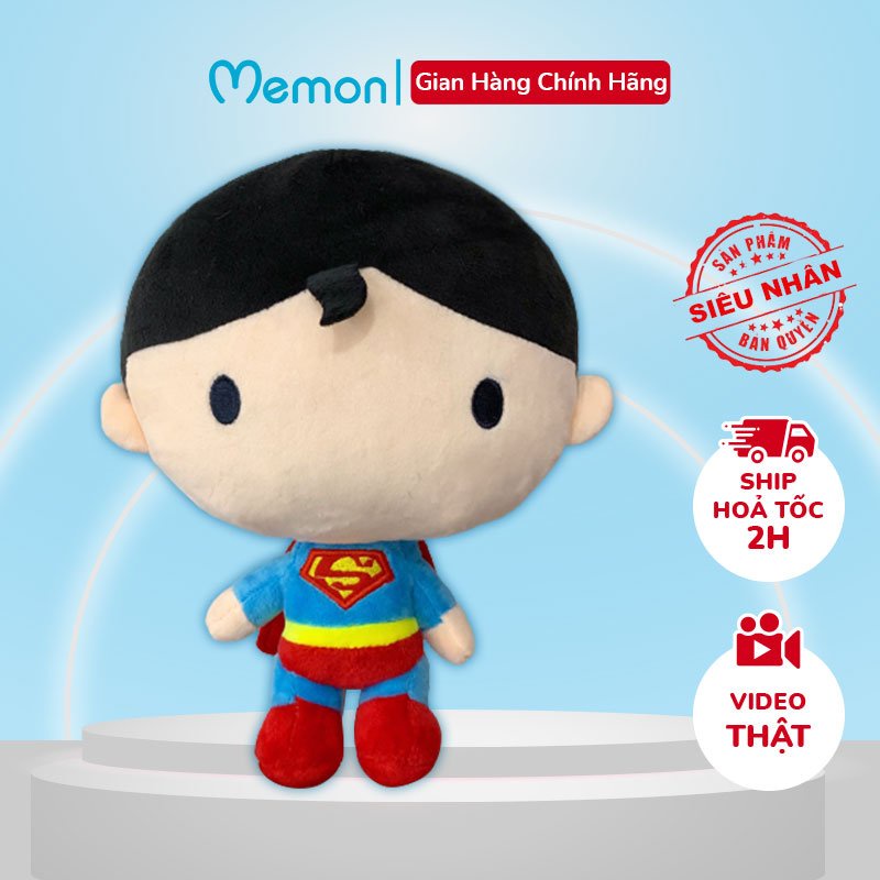 [Mã LIFEM1 giảm 50k đơn 99k] Gấu Bông Superman Siêu Nhân Anh Hùng Cao Cấp Memon