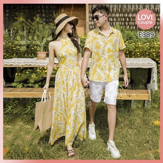 Đồ Đôi - Áo váy cặp đi biển E389
