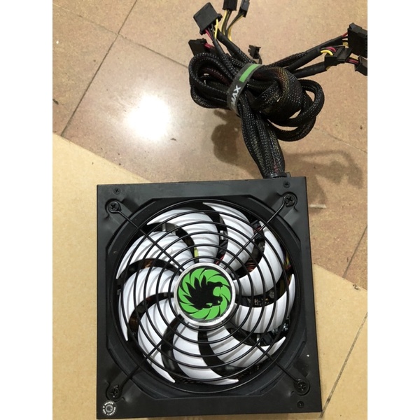 Nguồn ATX Gamemax 500w 80 plus full tem fan cánh trắng siêu đẹp