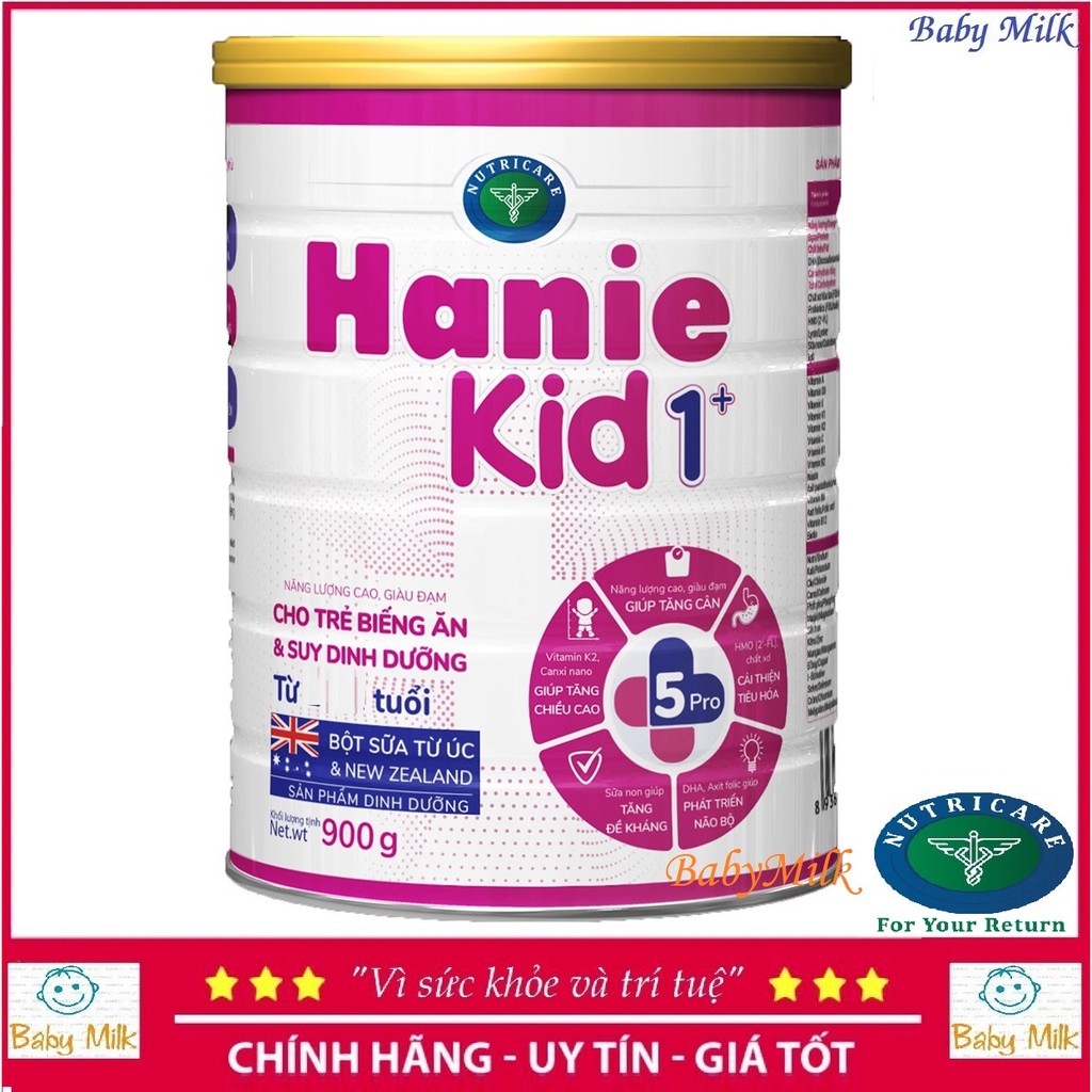Sữa Hanie Kid 1+ (900g) mẫu mới