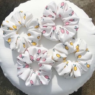 Cột tóc Scrunchies mẫu chanh