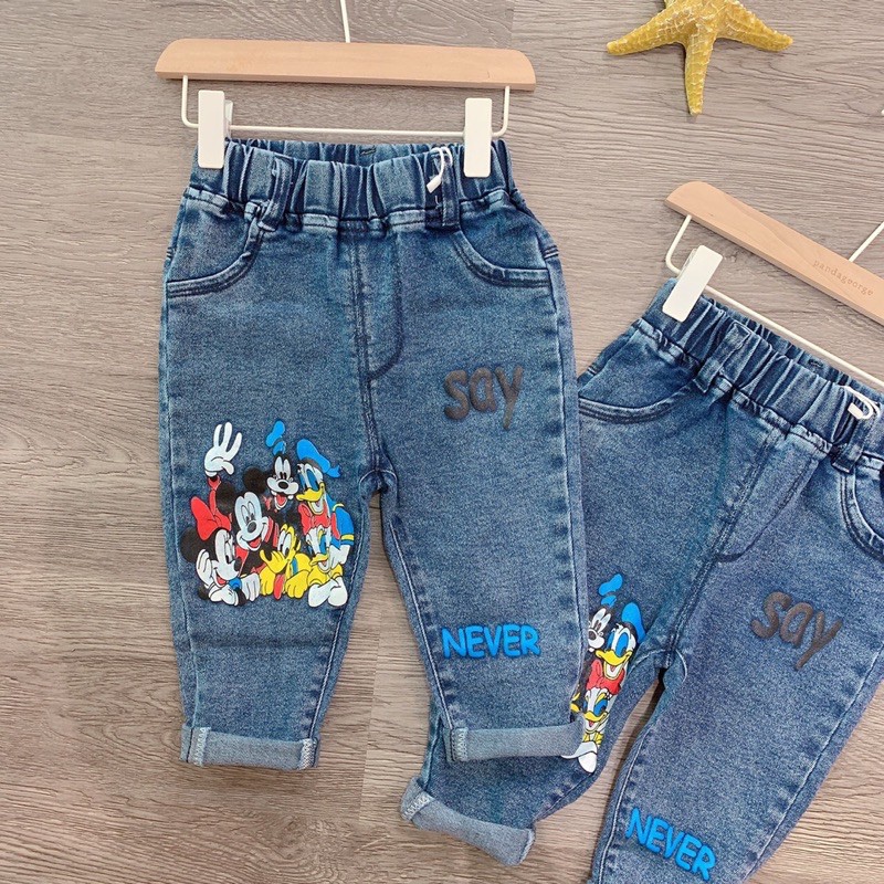 BÁN SỈ QUẦN JEAN MICKEY BÉ TRAI BÉ GÁI