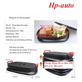 Thùng đựng đồ co dãn 40L cho ô tô