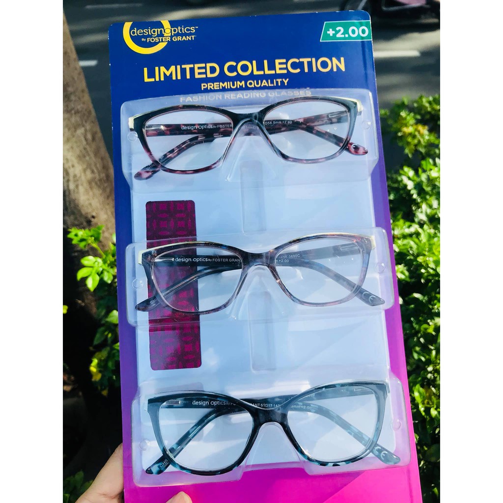 SET 3 KÍNH ĐỌC SÁCH FOSTER GRANT