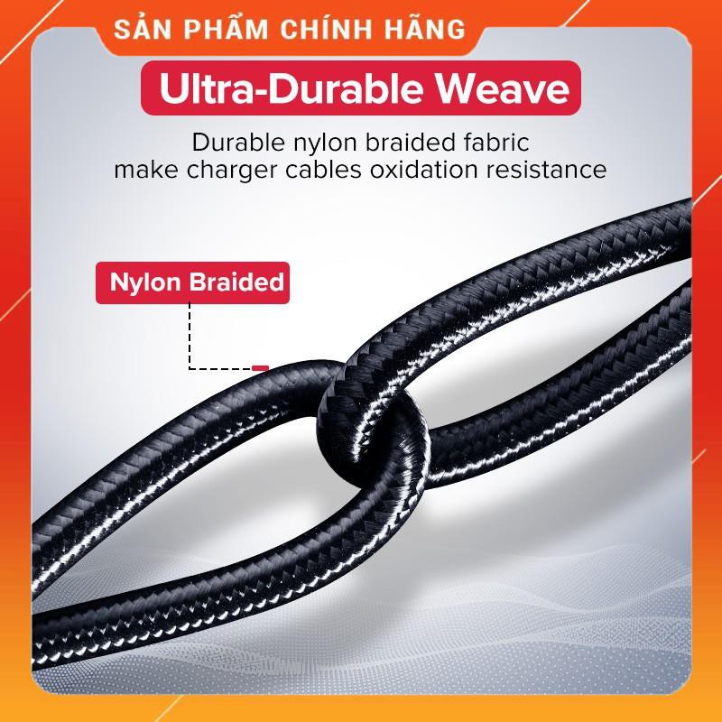 Cáp Sạc Nhanh Type-c 3A Ugreen US288 Đầu Bọc Nhôm Vỏ Nylon Bện Siêu Bền dailyphukien