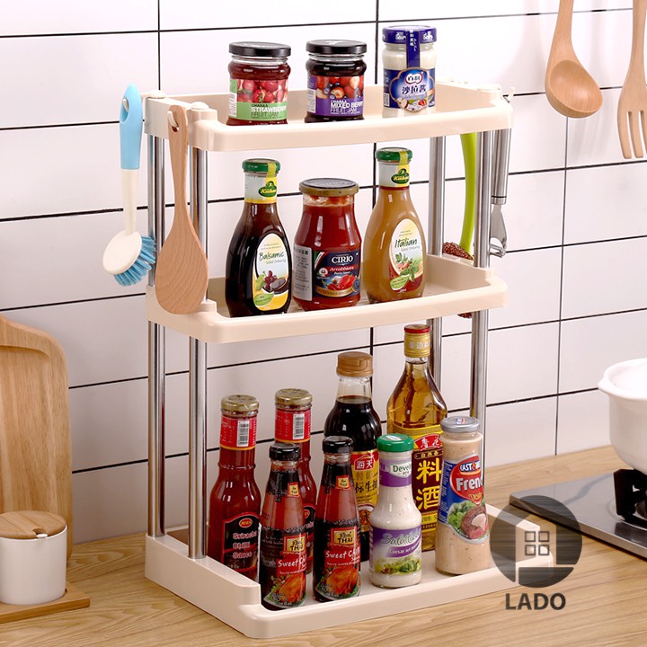 Kệ gia vị nhà bếp 3 tầng chữ L Shuangqing SQ-3333