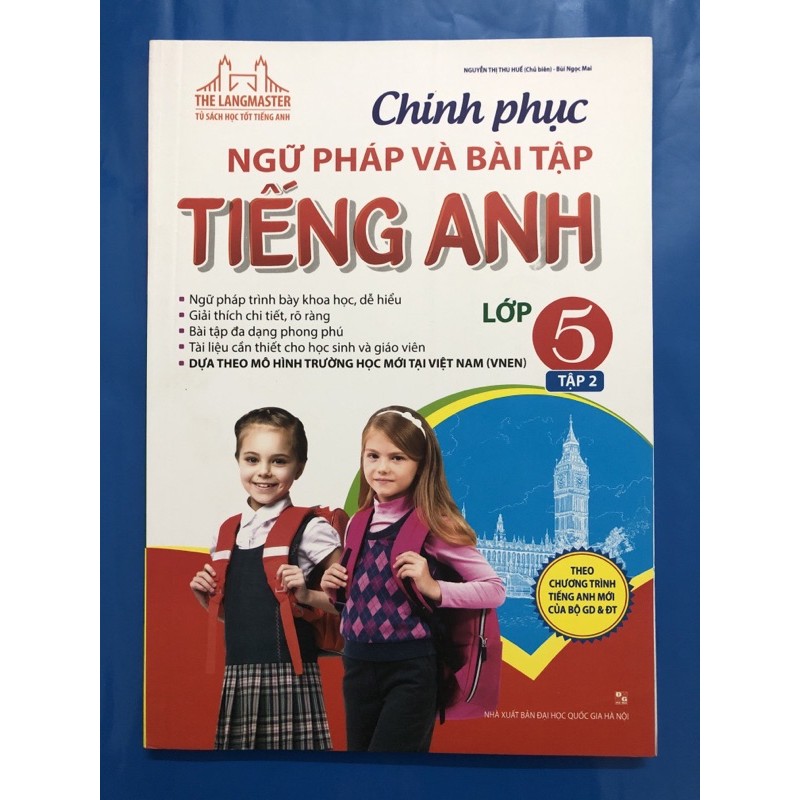 Sách - Chinh phục ngữ pháp và bài tập Tiếng Anh lớp 5 (Combo 2 tập)