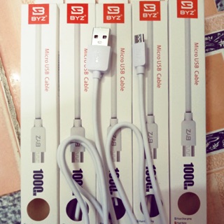 Cáp sạc micro usb hãng byz -