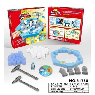 Bộ đồ chơi đập băng bẫy chim cánh cụt-phá băng bẫy chim cánh cụt