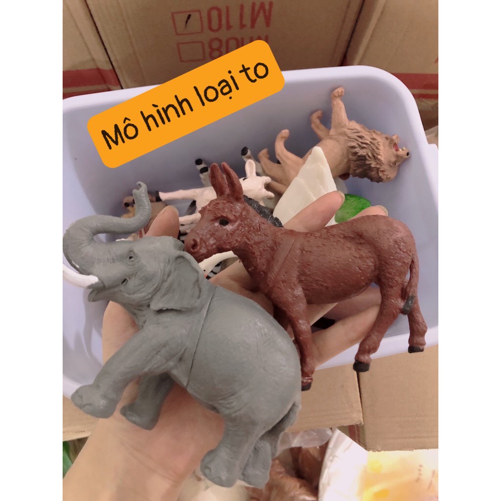 [Sẵn Hàng] Bộ Đồ Chơi Mô Hình Con Vật 58 Chi Tiết Cho Bé Làm Quen Với Thế Giới Động Vật, Chi Tiết, Chân Thật