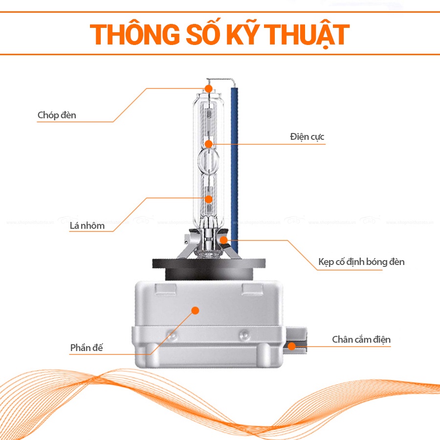 Bóng Đèn Xenon OSRAM Original D4R 66450 12V 35W - Nhập Khẩu Chính Hãng