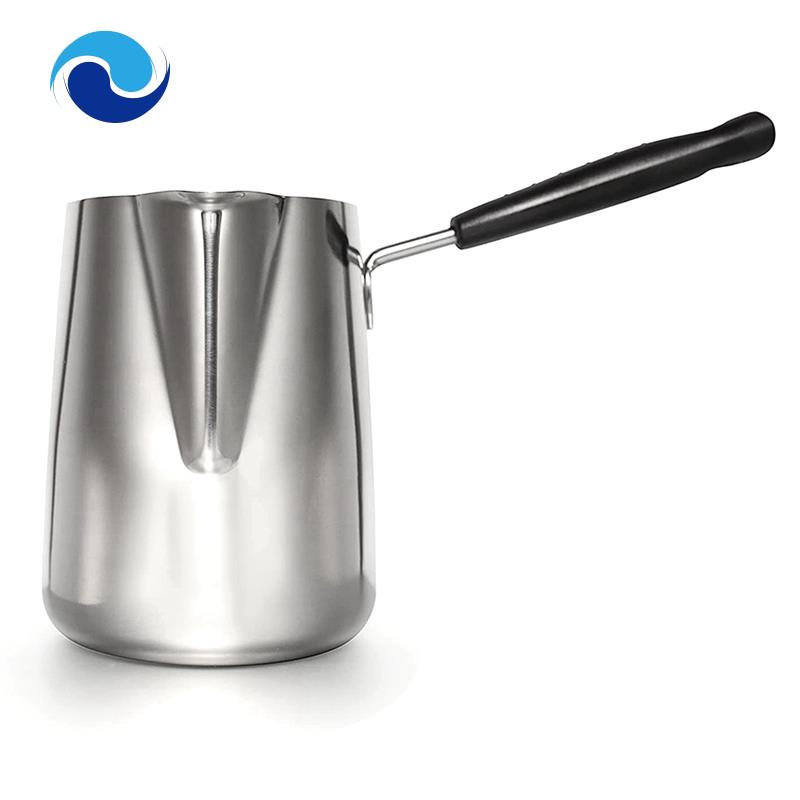 Nồi Inox Đun Nóng Sữa/Cà Phê/Socola 1000Ml Có Tay Cầm Tiện Dụng